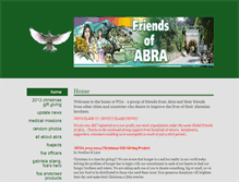 Tablet Screenshot of friendsofabra.com